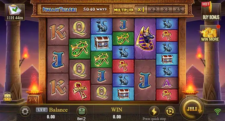 Khám Phá Pharaoh Treasure Slot Của JILI Gaming